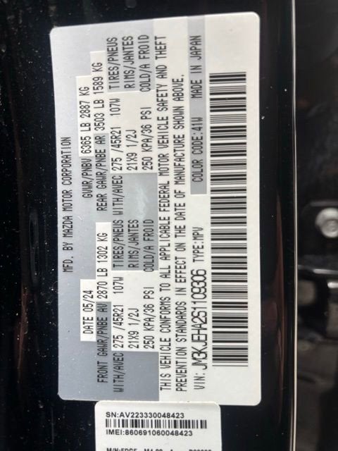 2025 Mazda Mazda CX-70 PHEV Premium Plus Package