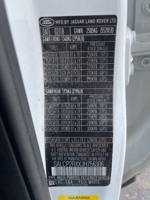 2018 Land Rover Discovery Sport SE