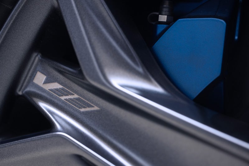 Close-up of the 2026 OPTIQ-V Brembo Performance Front Brakes | Corwin Motors Kalispell Cadillac in Kalispell MT